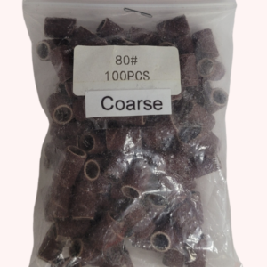 SANDING BANDS FOR NAIL DRILL 80 COARSE 100 PCS