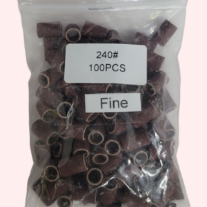 SANDING BANDS FOR NAIL DRILL #240 FINE 100 PCS