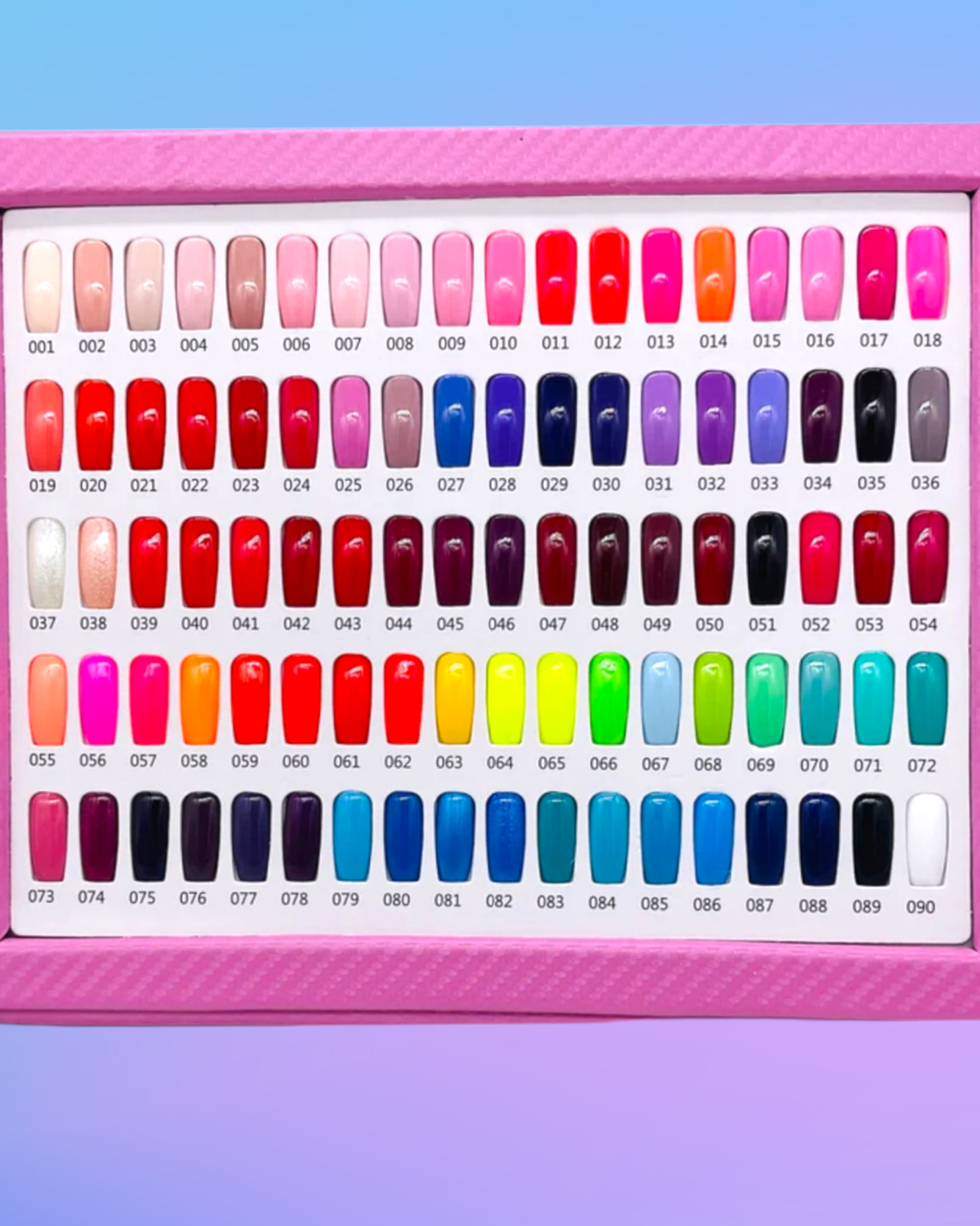 GELIXIR GEL POLISH COLOR CHART CV Nails Supply