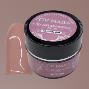 CV NAILS 3D ART & PAINTING GEL #18 - Bbde Girl