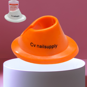 SOFT RUBBER NAIL POLISH BOTTLE HOLDER - ORANGE