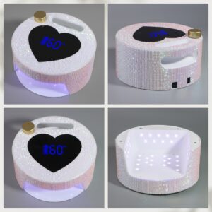CORDLESS UV/LED HEART NAIL LAMP 54 W RECHARGEABLE - NLS14 - DIAMOND WHITE